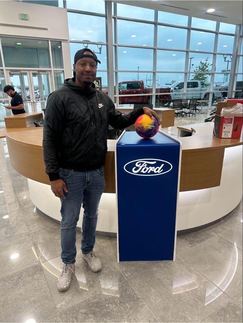 Ford Plat bowling logo Platinum Ford in Terrell TX