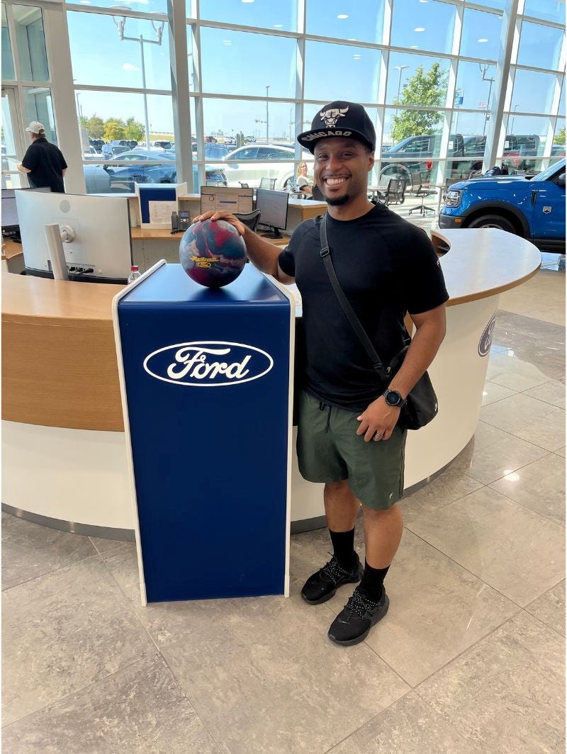 Ford Plat bowling logo bowling alumni in Terrell TX