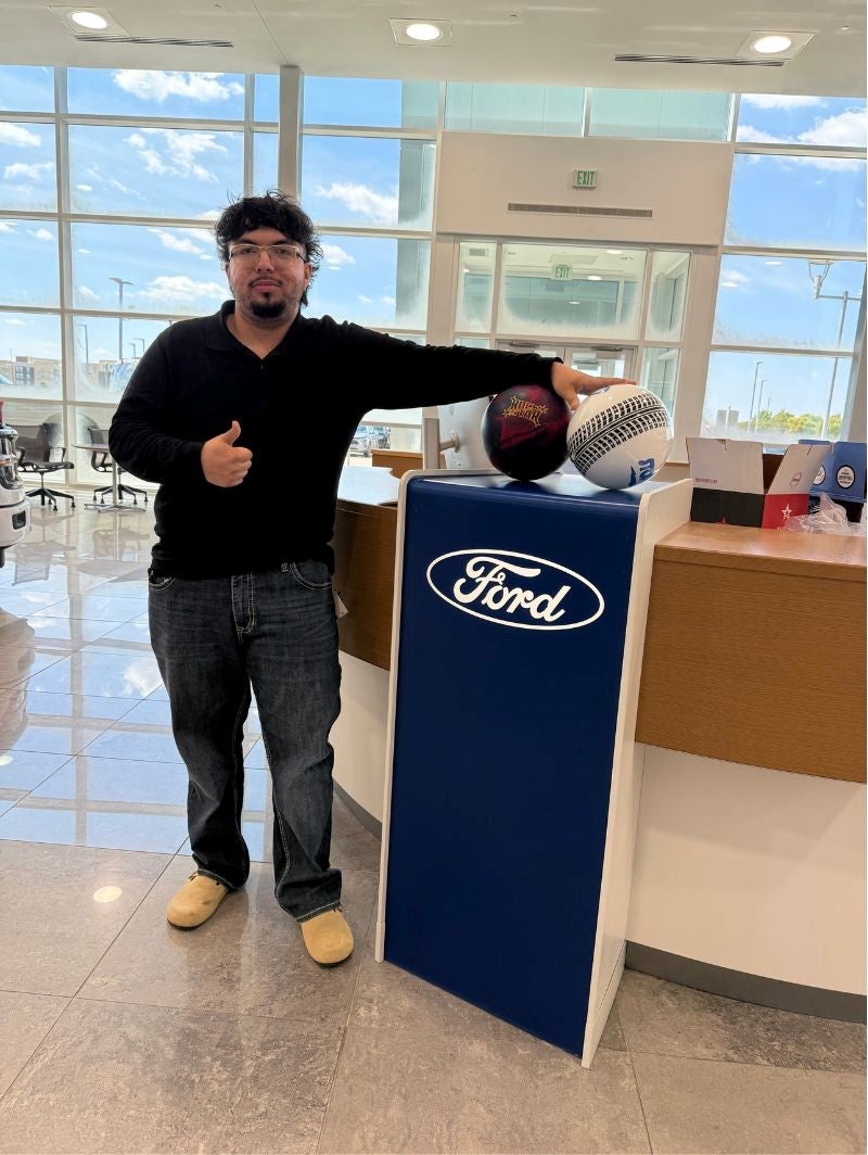 Ford Plat bowling logo bowling alumni in Terrell TX