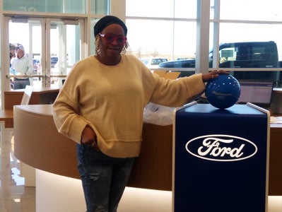 Mary Brathwaite purchased a new 2022 Edge Platinum Ford in Terrell TX