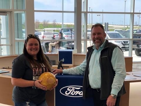 Lauren Quarrington purchased a 2018 Ford Explorer Sport Platinum Ford in Terrell TX