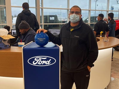 Marvin Steele Test Drove a Ford F-150 Platinum Ford in Terrell TX