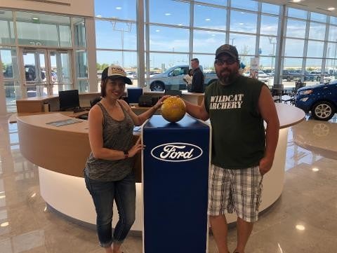 Joey and Rachel Elms purchased a 2019 Ram Longhorn Platinum Ford in Terrell TX
