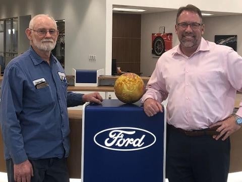Forrest Allen purchased a 2019 F-150 Platinum Ford in Terrell TX