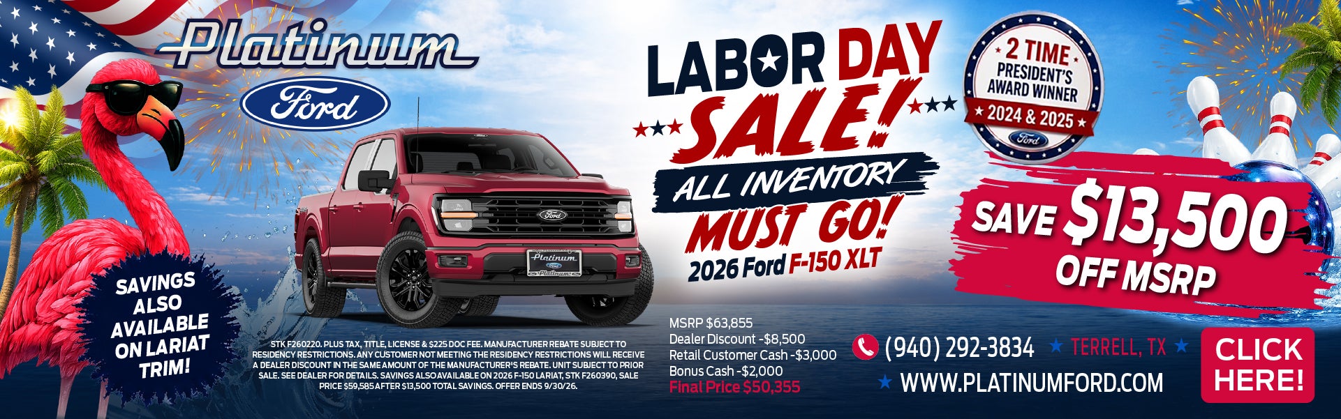 Labor Day Sale - 2025 Ford F-150 Offer