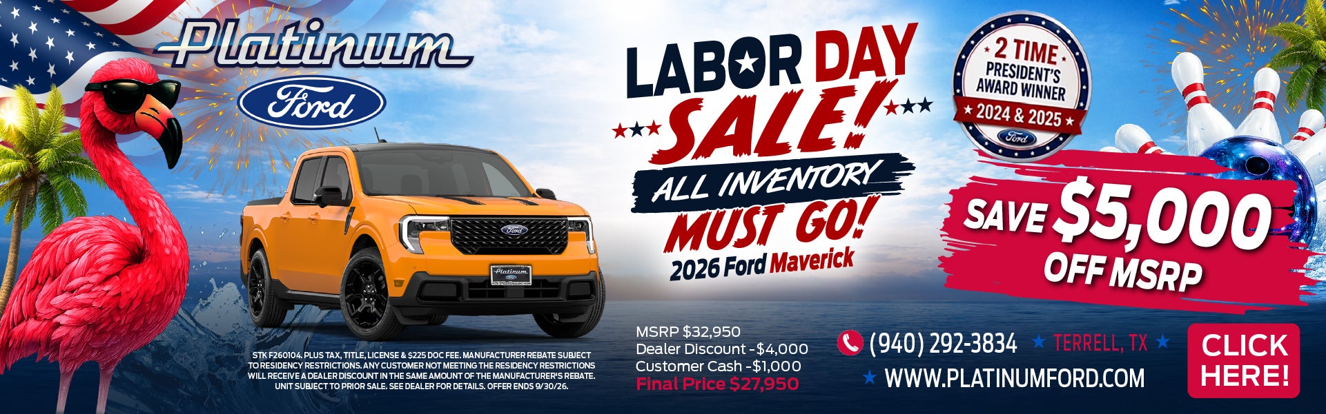 Labor Day Sale - 2025 Ford Maverick Offer