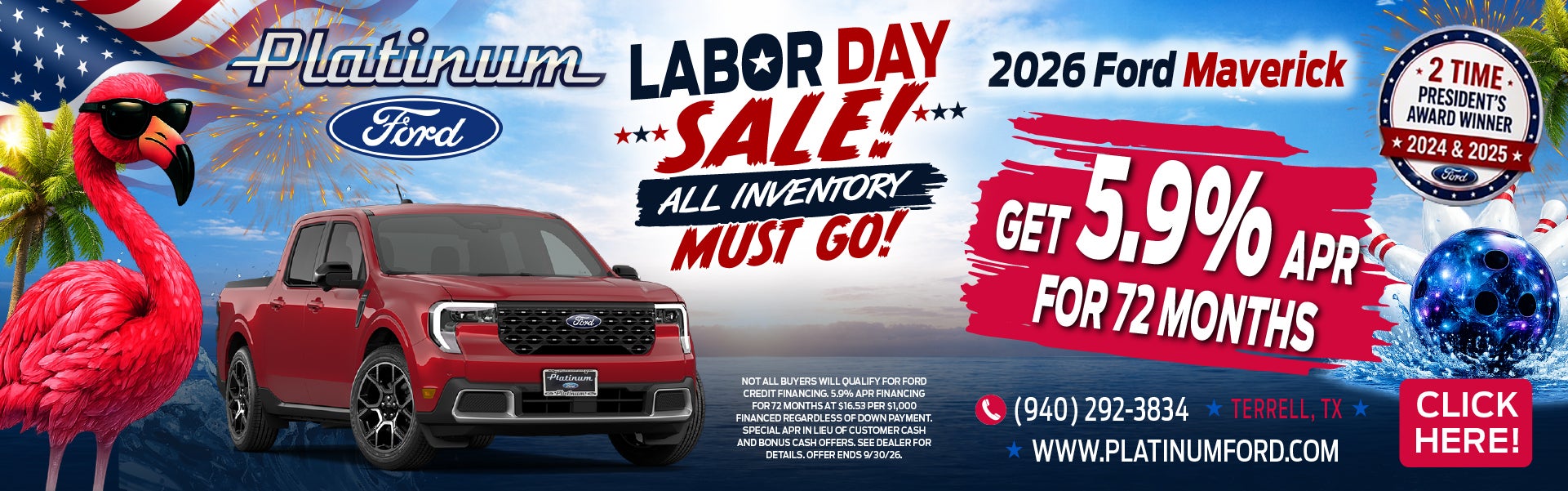 Labor Day Sale - 2025 Ford Maverick APR Offer